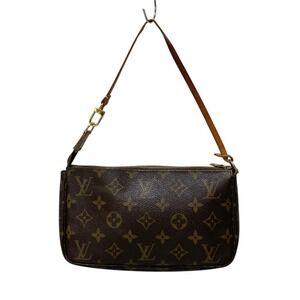 LOUIS VUITTON Brown Monogram Pouch